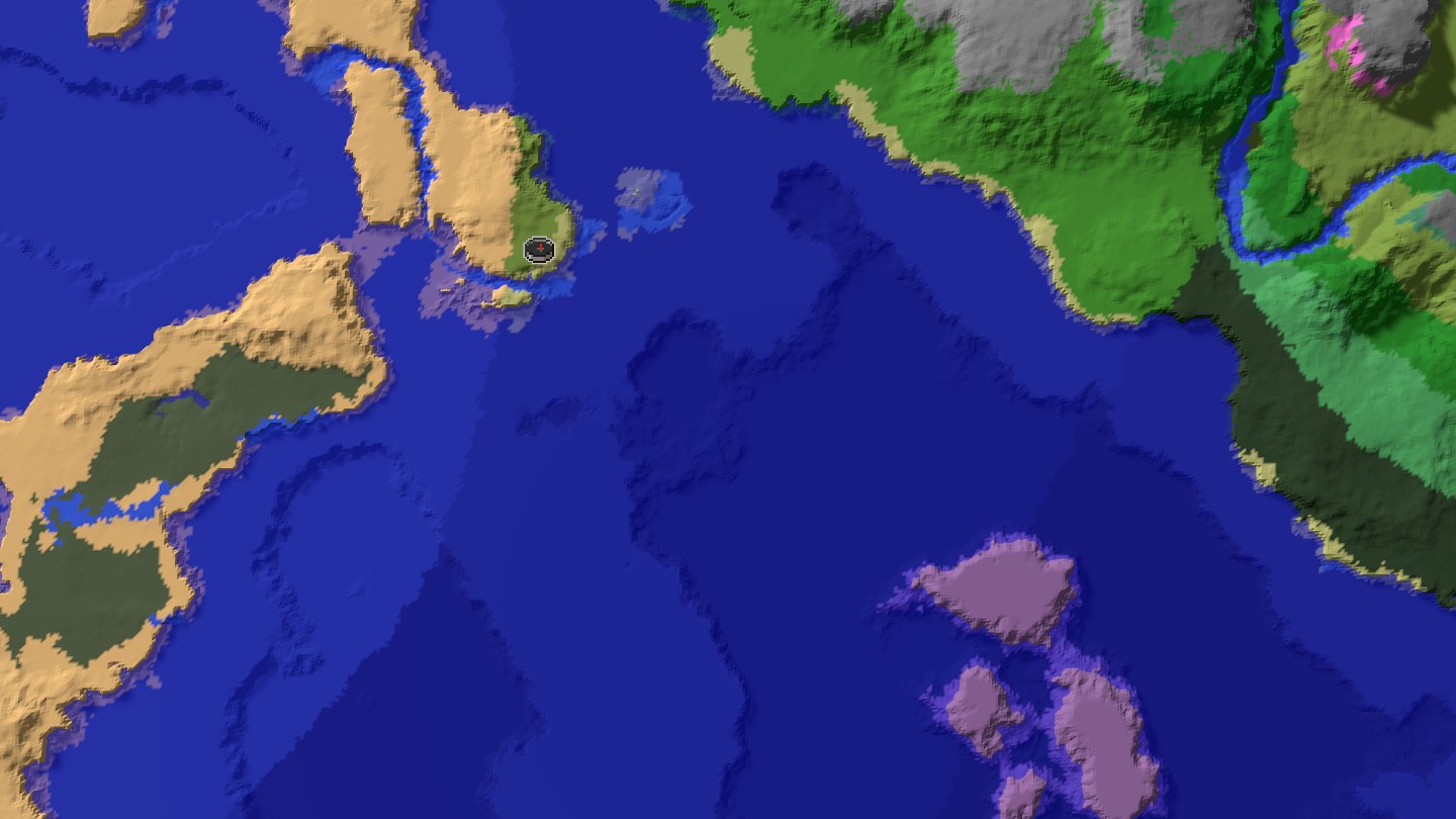 Aerial Minecraft seed map — Was messing around with a seed generator and found this seed!