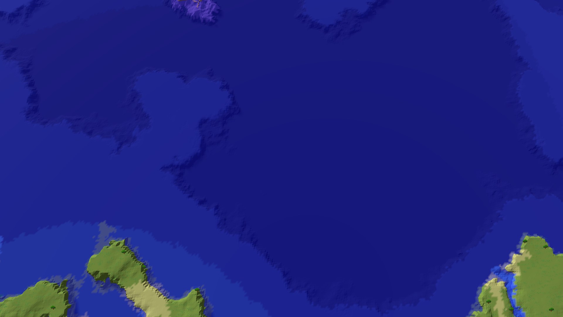 Aerial 3D overview 500 blocks NW of spawn