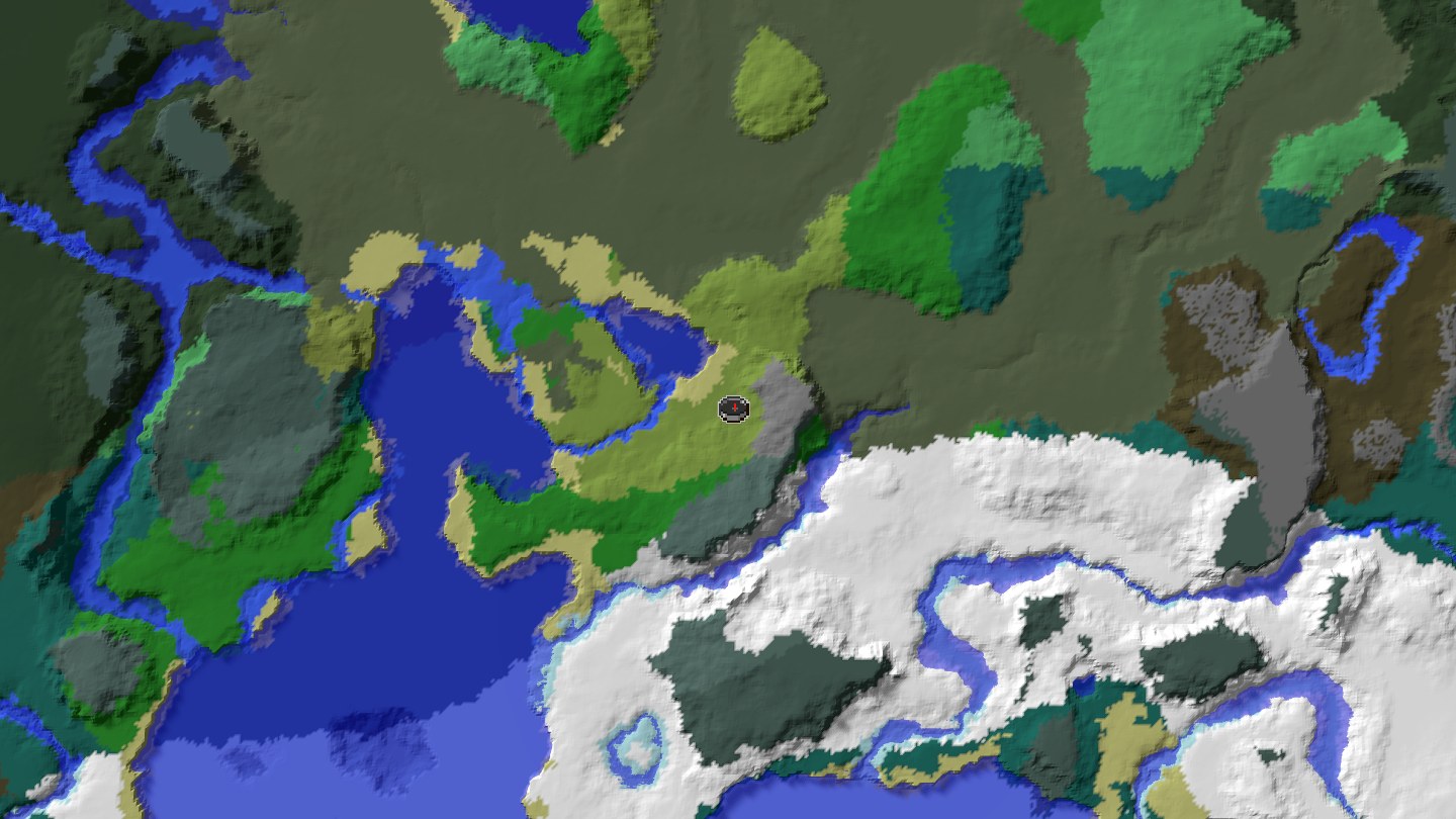 Aerial Minecraft seed map — Java 1.21 compact seed for village, outpost, and deeper-objective routing [57058