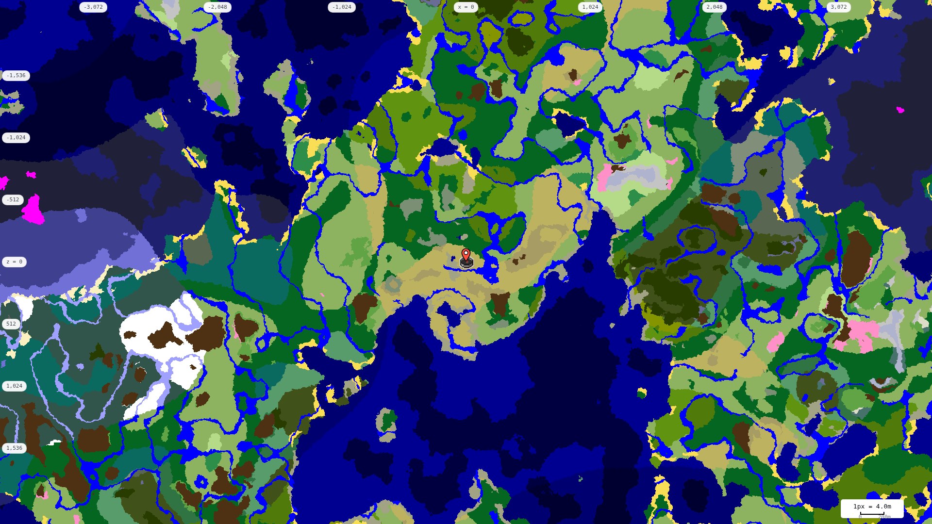 Top-down biome map at 4 m per pixel