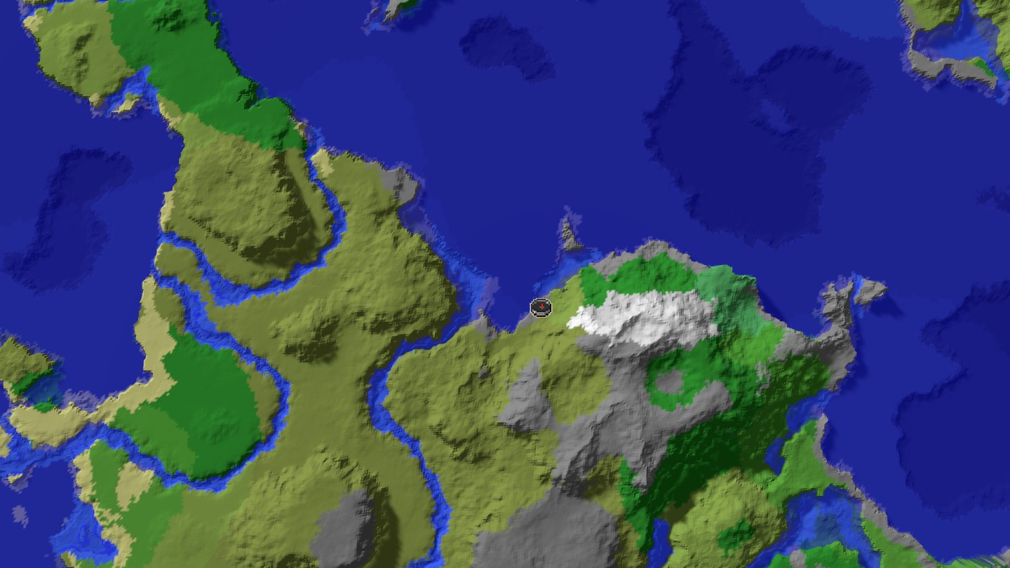 Aerial Minecraft seed map — -1729032610845472033 [1.21.11] one of the greatest seed I've found ever