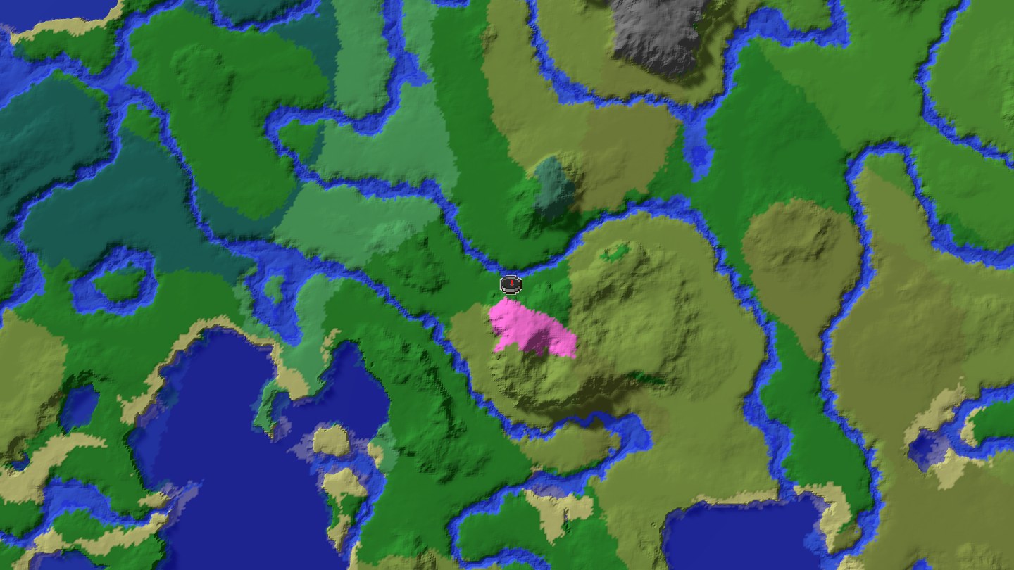 Aerial Minecraft seed map — This village hides secrets or they are introverts