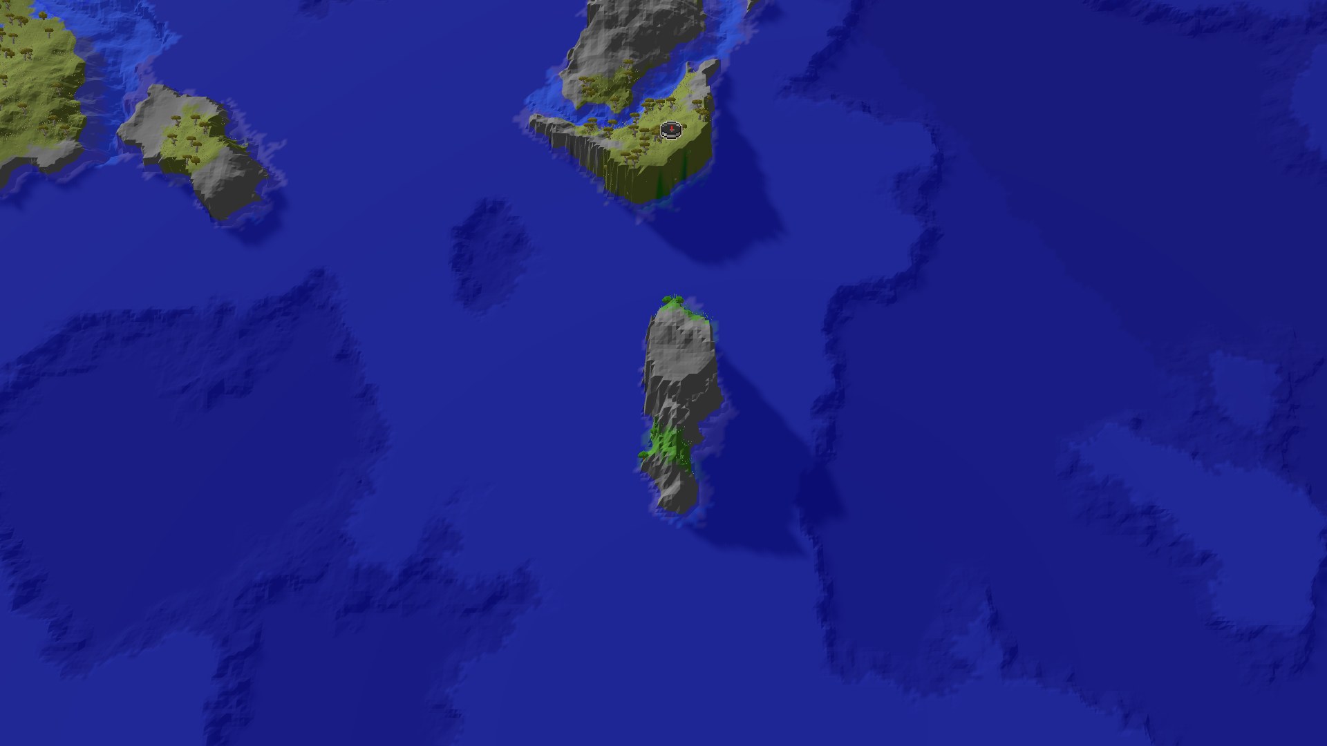 Aerial 3D overview of spawn