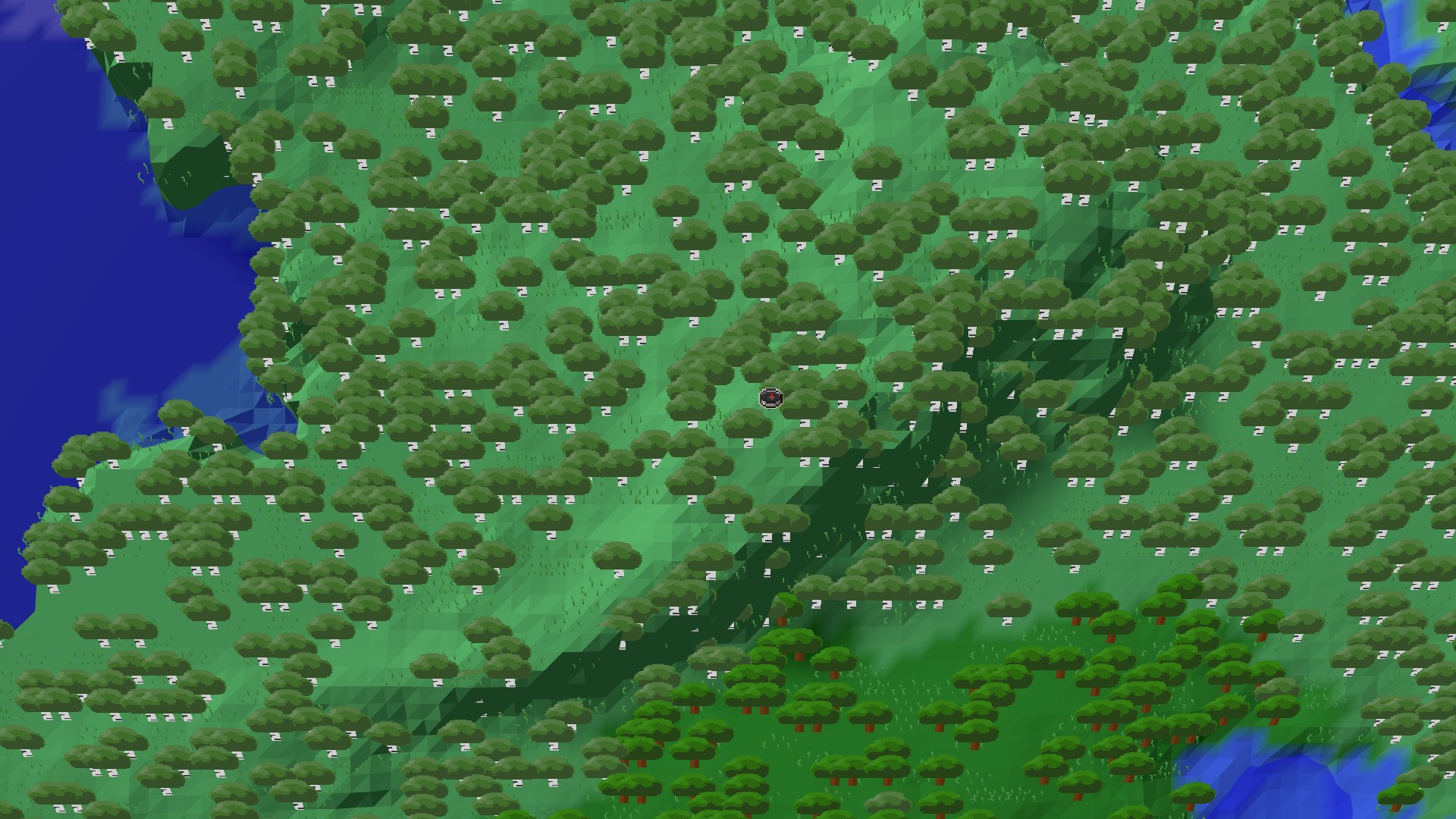3D perspective view of the seed with structure markers