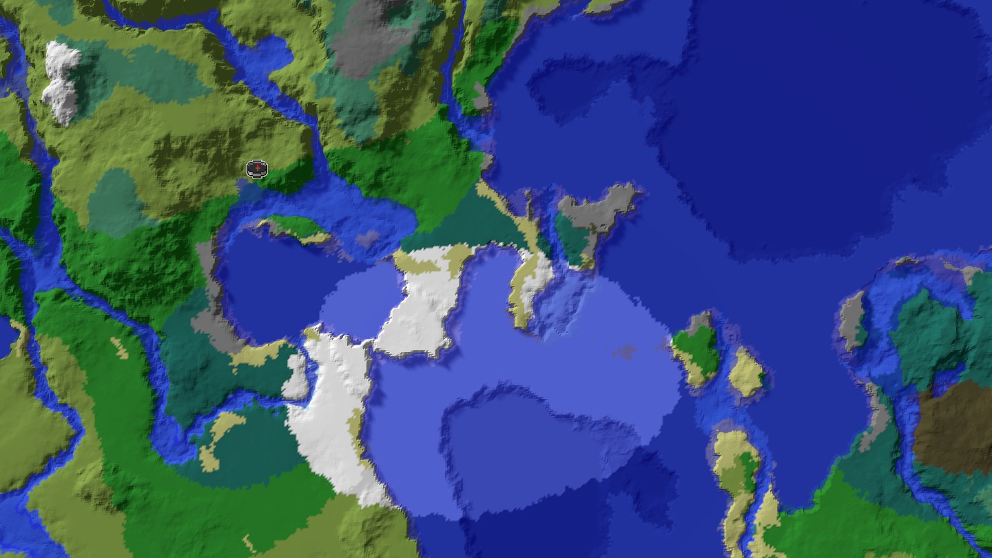 Aerial Minecraft seed map — Just mining when all of sudden...what are the chances of this generating?!?! (Se