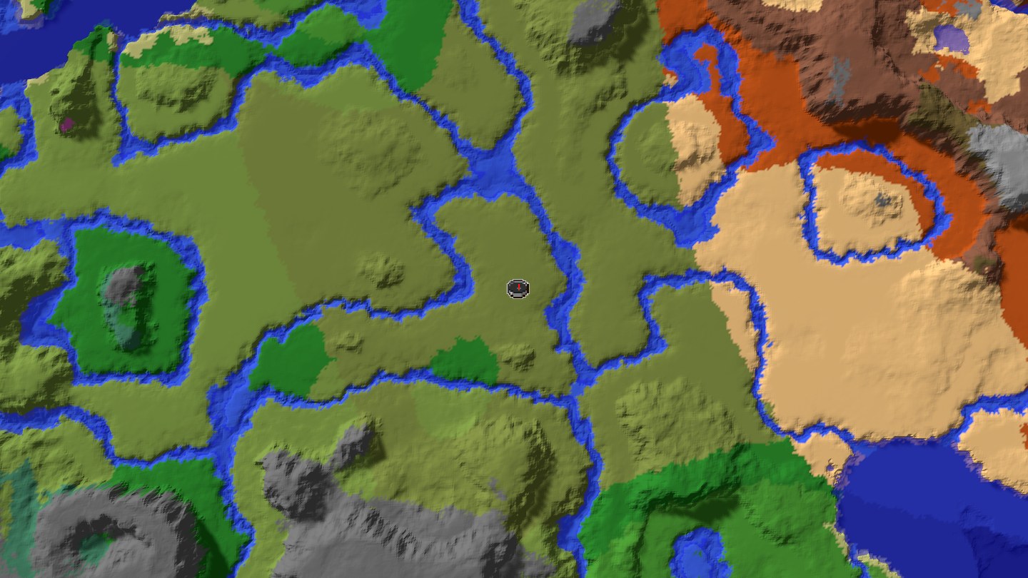 Aerial Minecraft seed map — Java 1.21 savanna villages and trial chambers seed [2232141678769931411]