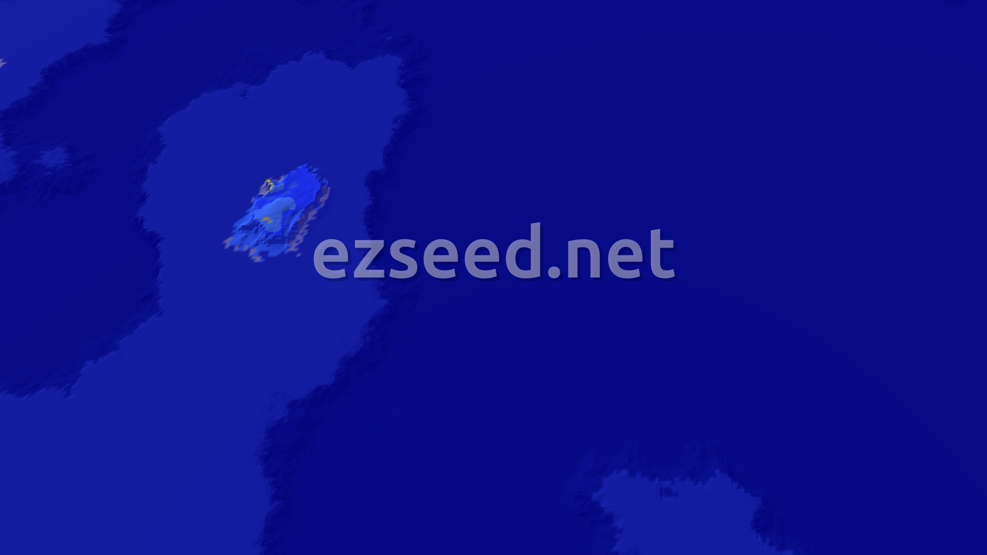 Aerial Minecraft seed map — Swamp Spawn with Nearby Coastal Structures