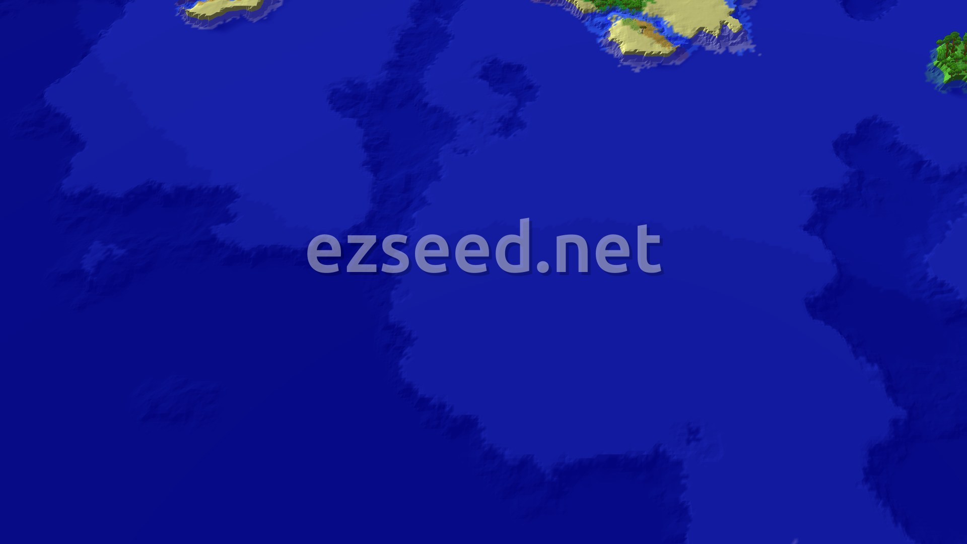 Aerial Minecraft seed map — Spawn in a Forest, Explore Jungles and Oceans