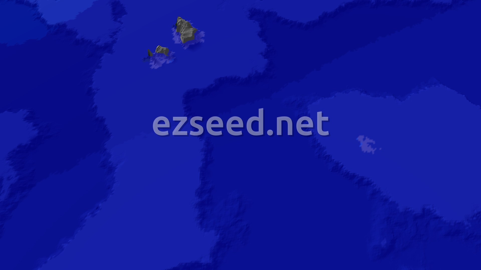 Aerial Minecraft seed map — Frozen Peaks and Ocean Adventures Near Spawn