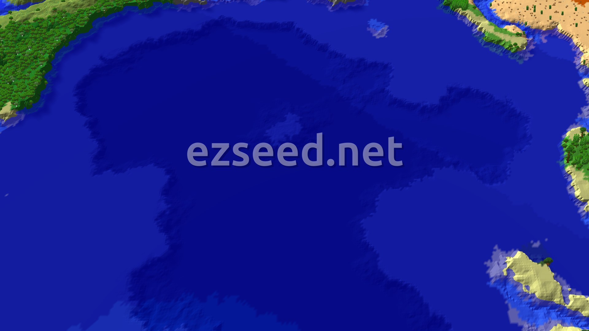 Aerial Minecraft seed map — Jungle Spawn with Nearby Ancient City and Lush Caves