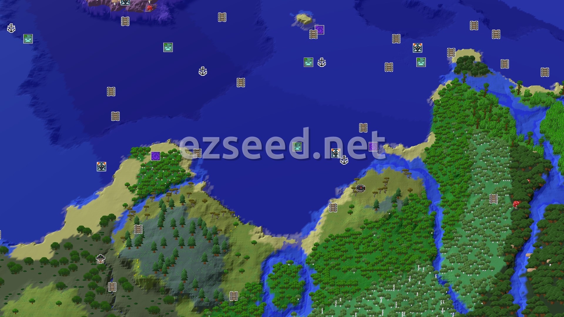 Aerial Minecraft seed map — A Quick Start to Loot and Resources