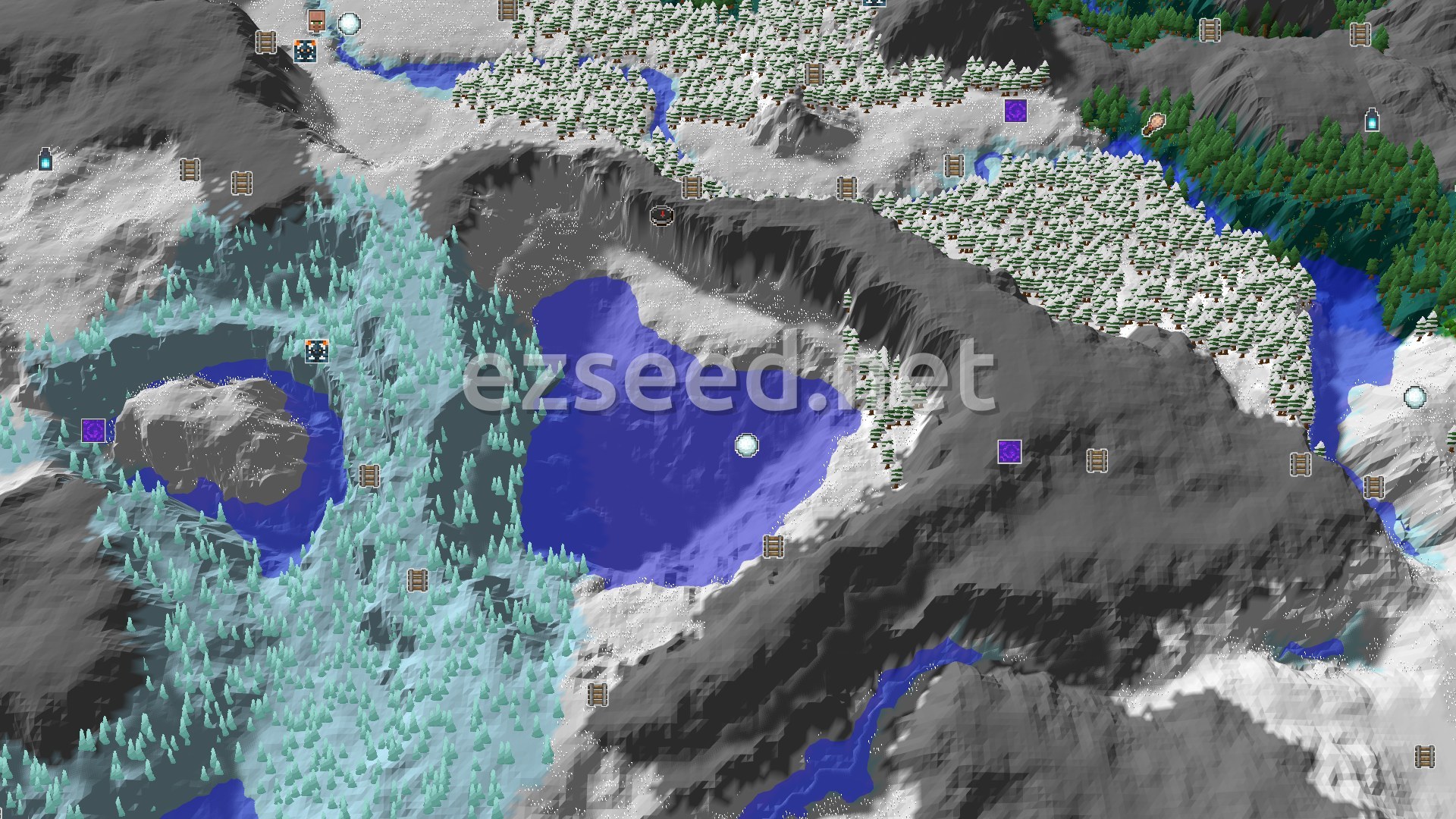 Aerial Minecraft seed map — A Cold Start With Close Challenges