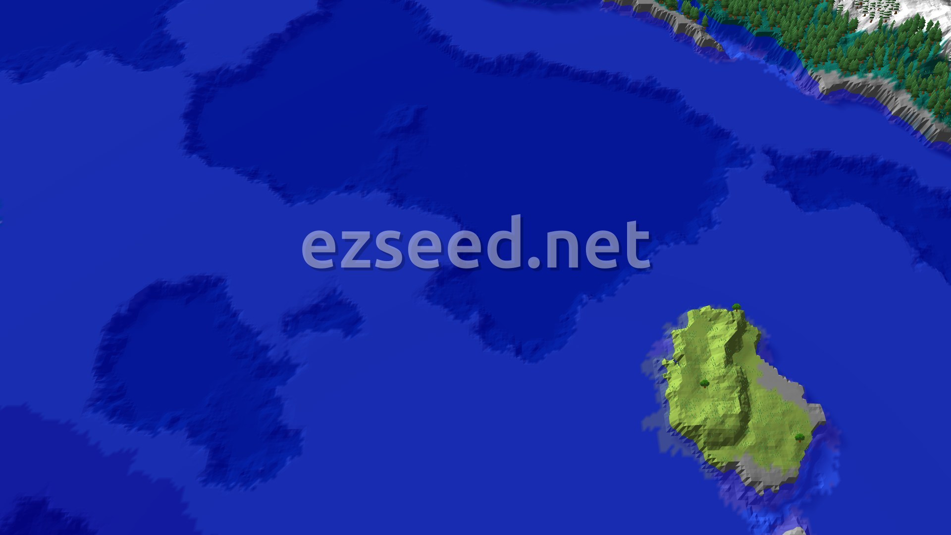 Aerial Minecraft seed map — Trial Chambers and Ancient City Near Spawn