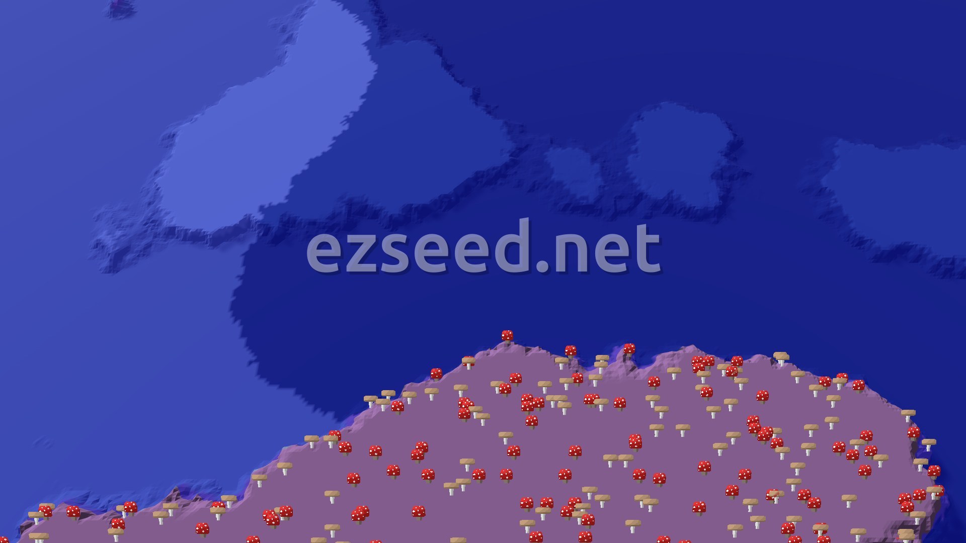 Aerial Minecraft seed map — A Freezing Start with Quick Access to Trial Chambers