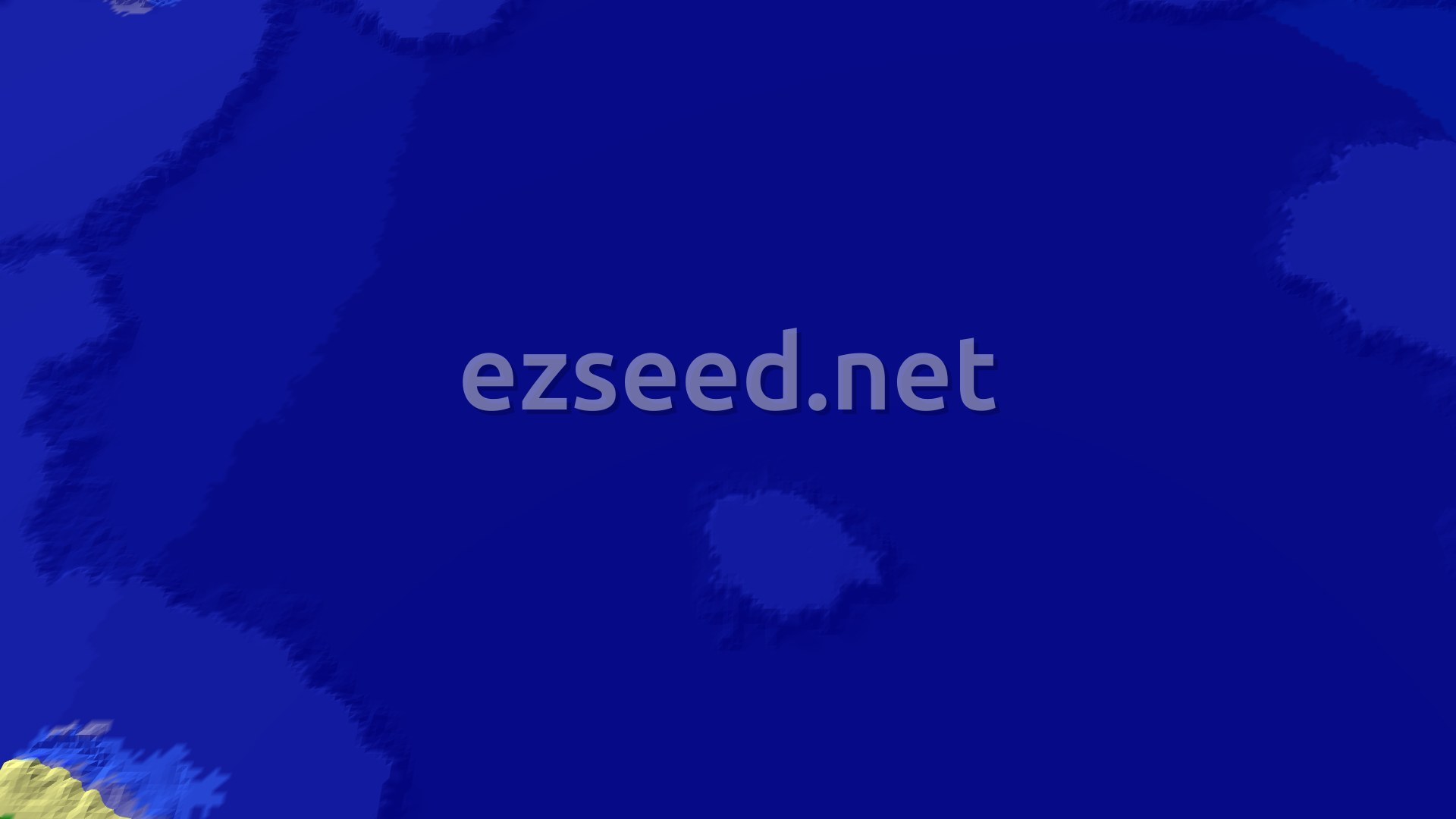 Aerial Minecraft seed map — Ocean Exploration and Nearby Trial Chambers