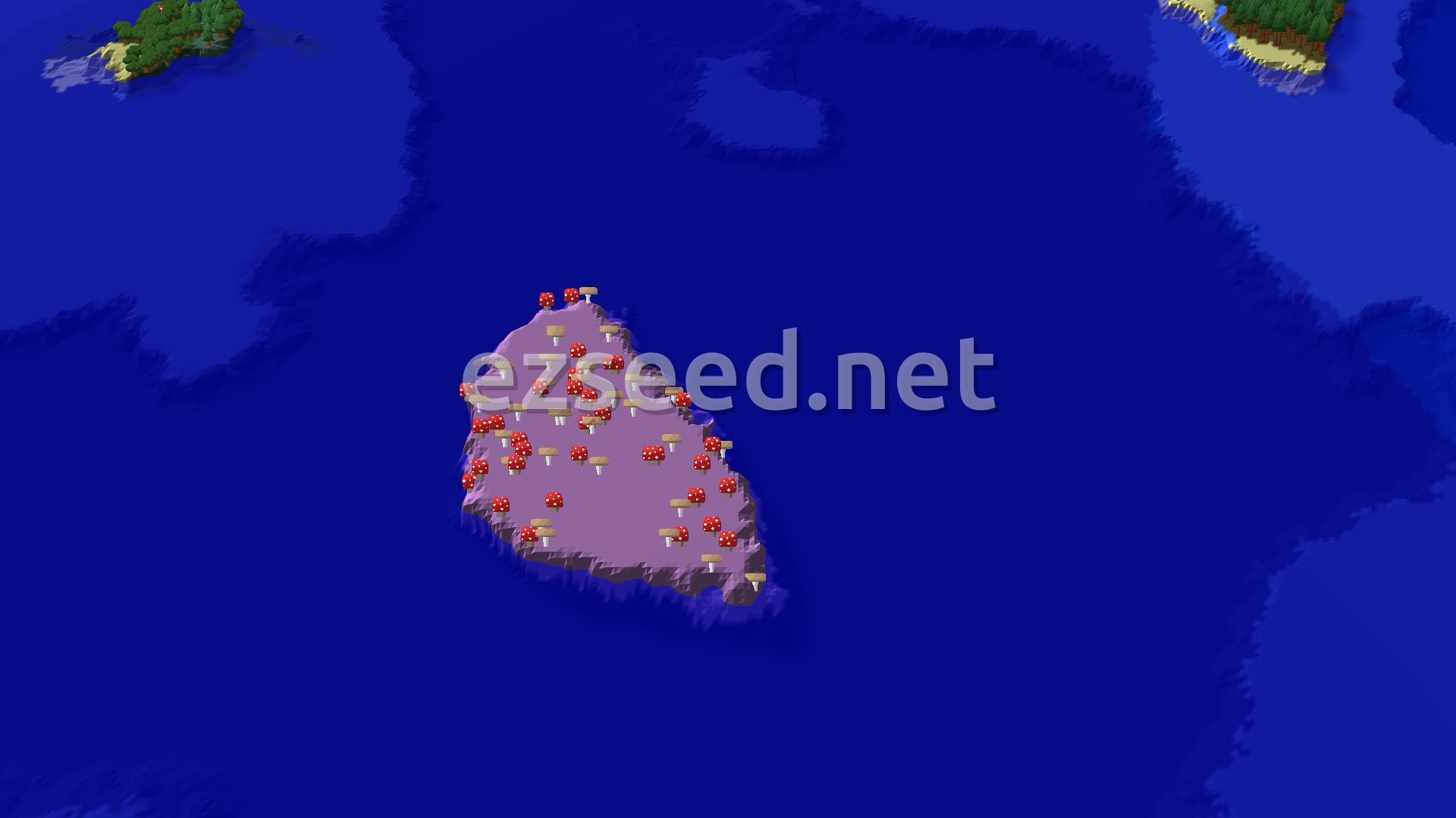 Aerial Minecraft seed map — Bamboo Jungle Spawn with Nearby Ancient City