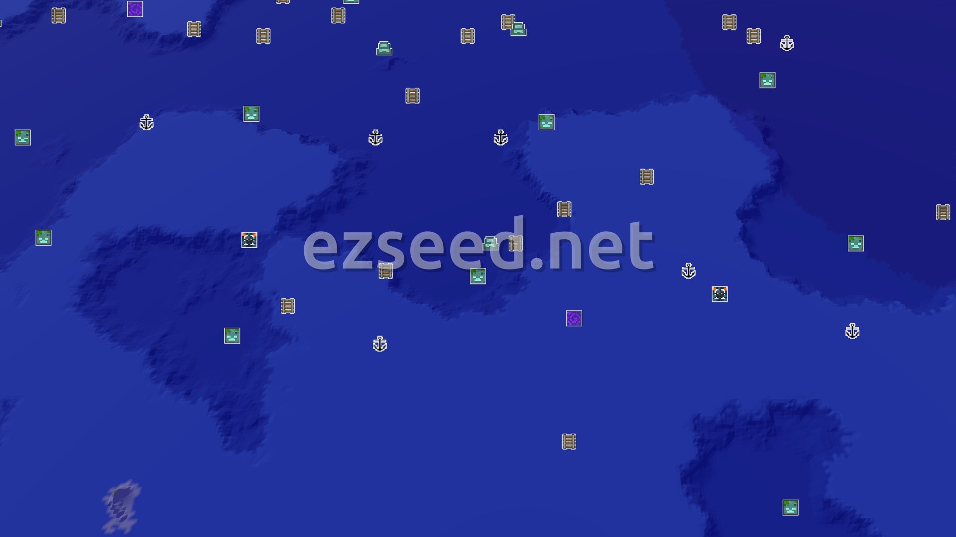 Aerial Minecraft seed map — A Quick Start to Structures, Then Deep Ocean