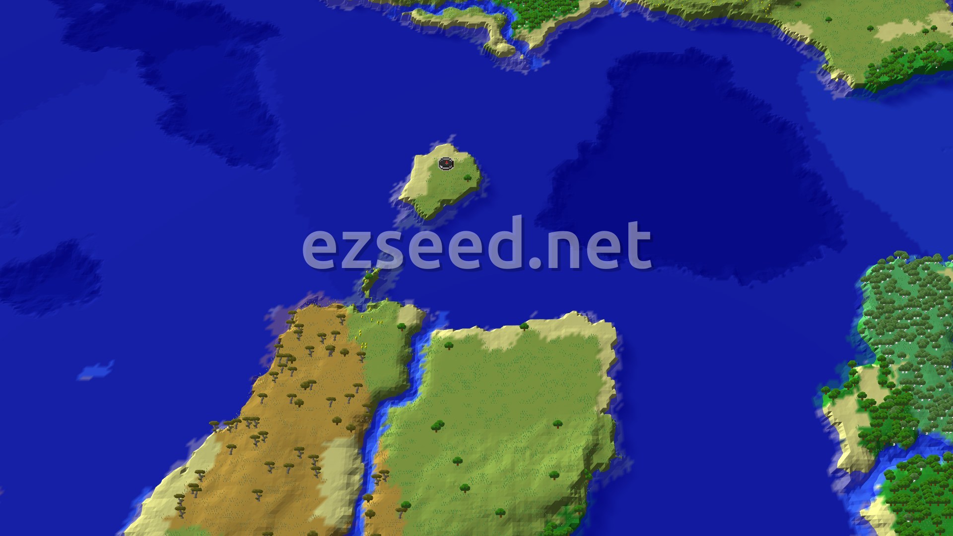Aerial Minecraft seed map — A Seed for Ocean Exploration with an Early Trial Chamber