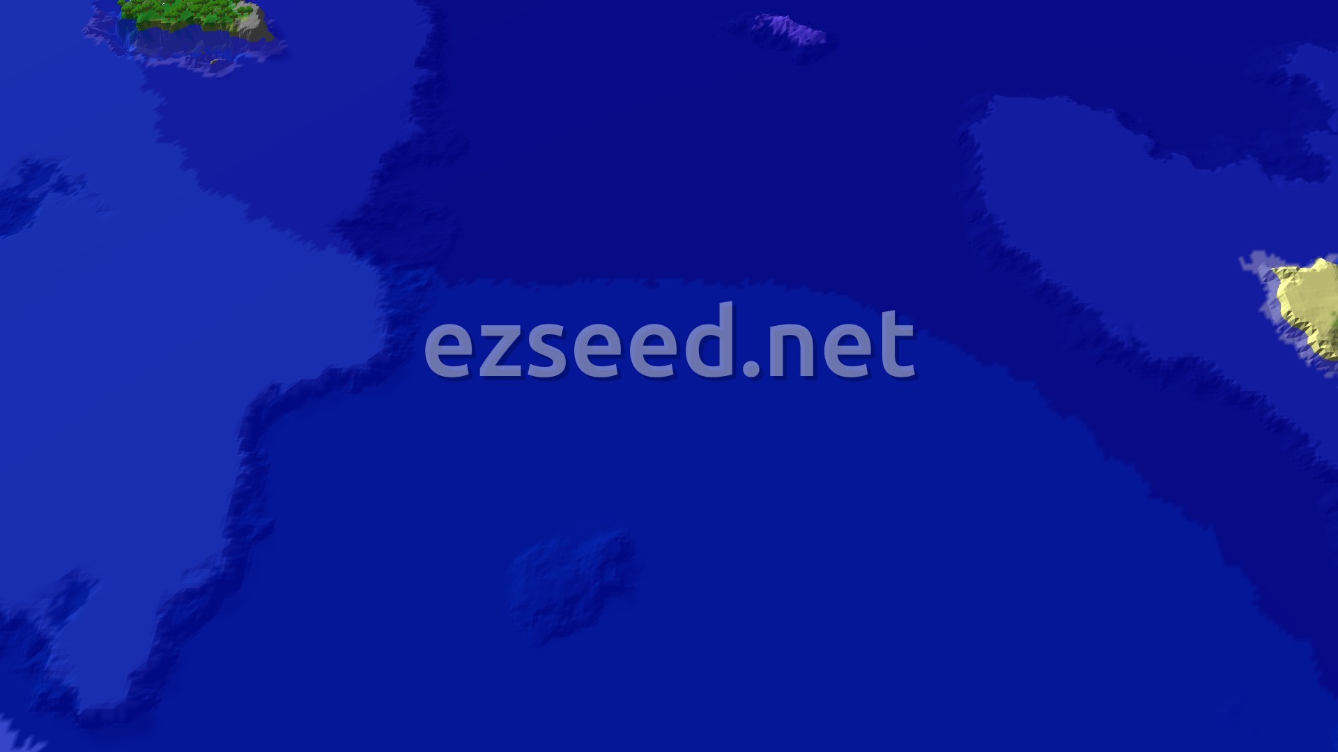Aerial Minecraft seed map — Forest Spawn with Nearby Trial Chambers