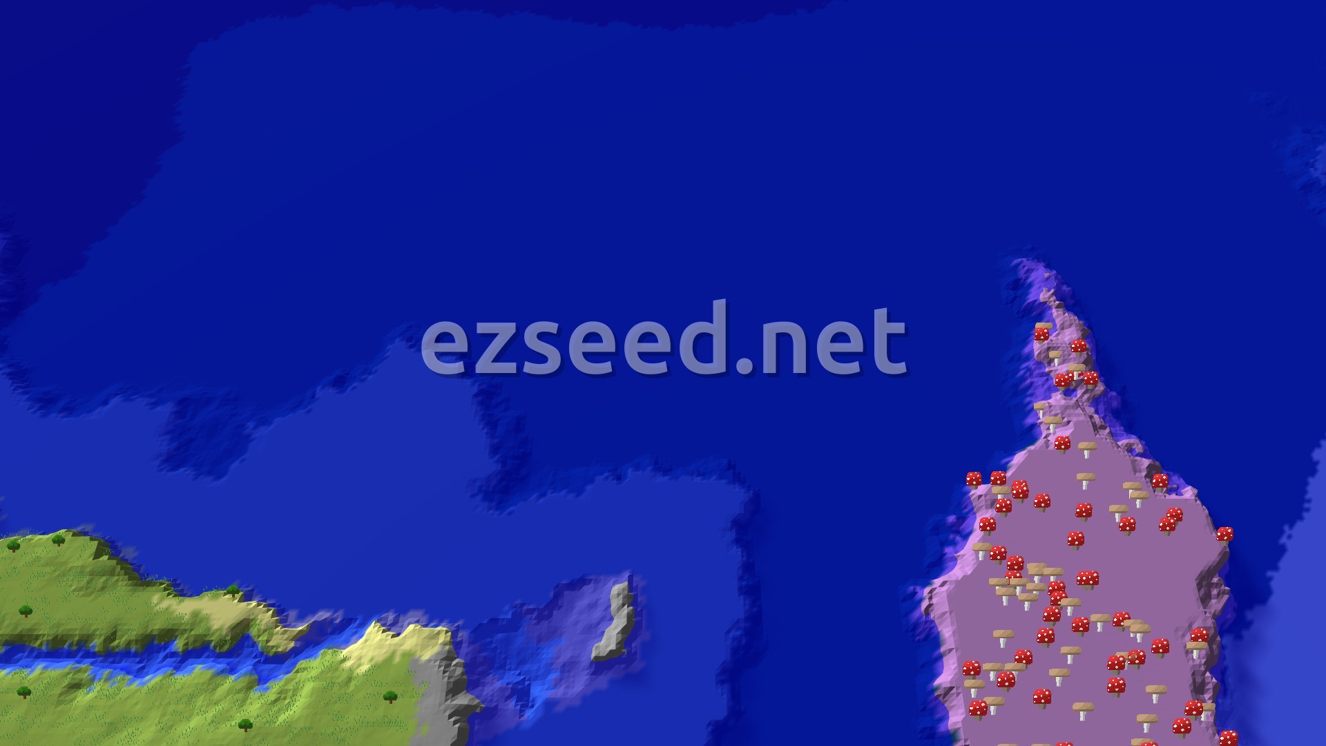 Aerial Minecraft seed map — Savanna Spawn with Trial Chambers nearby