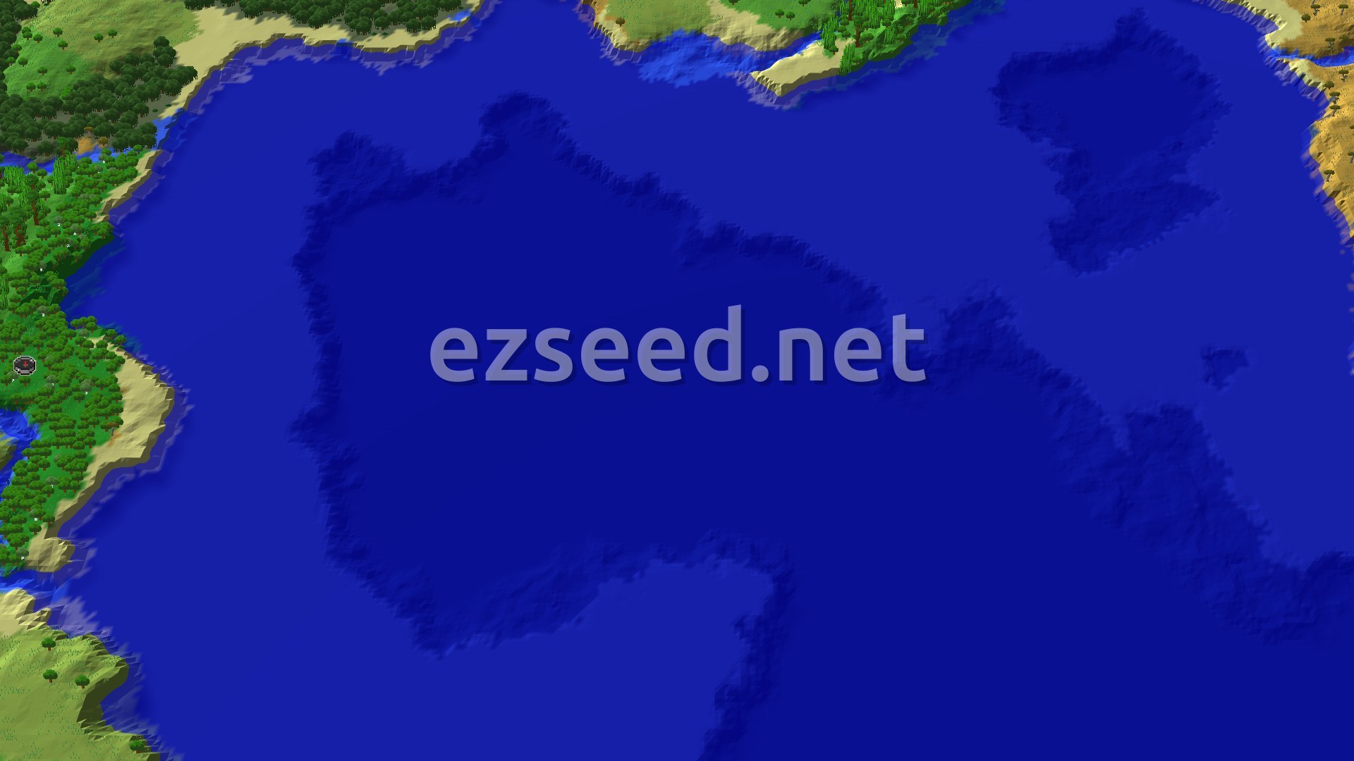 Aerial Minecraft seed map — Spawn in a Forest, Explore Jungles and Mangroves