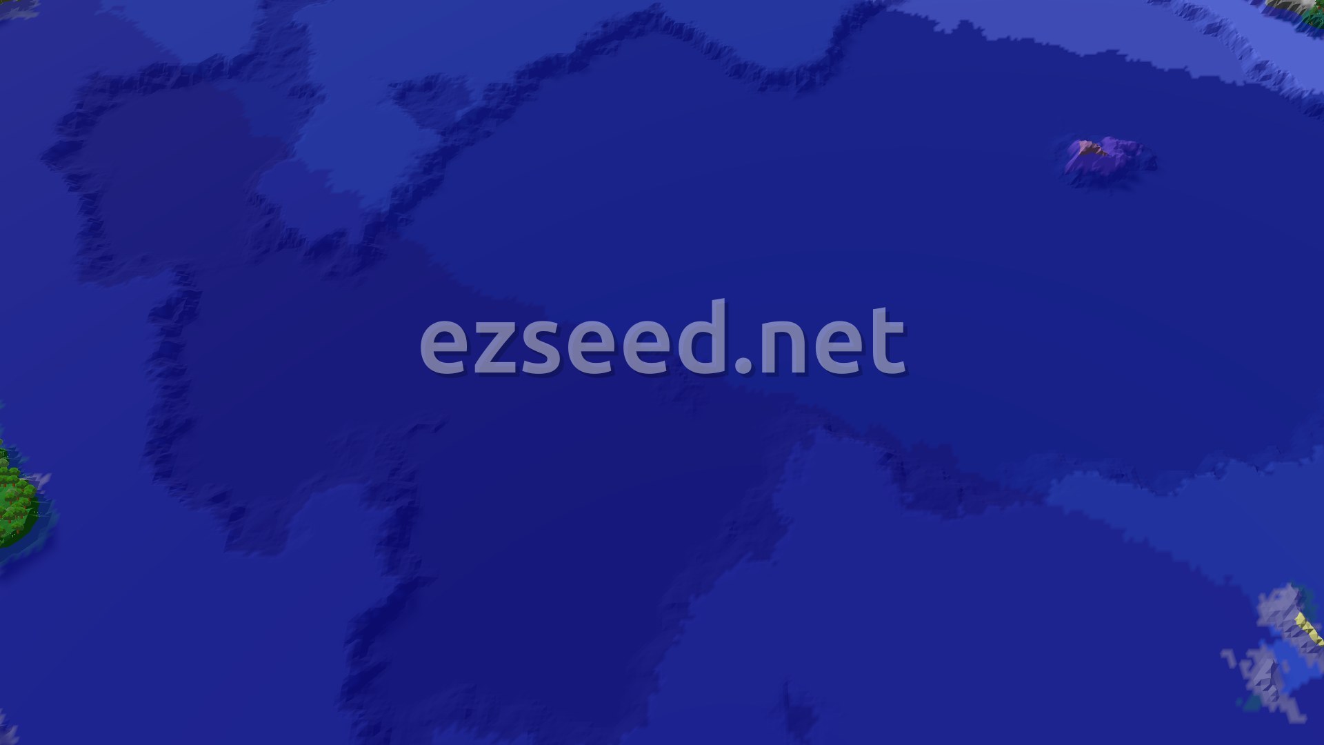 Aerial Minecraft seed map — Forest Spawn with Nearby Jungle and Mangrove Swamp