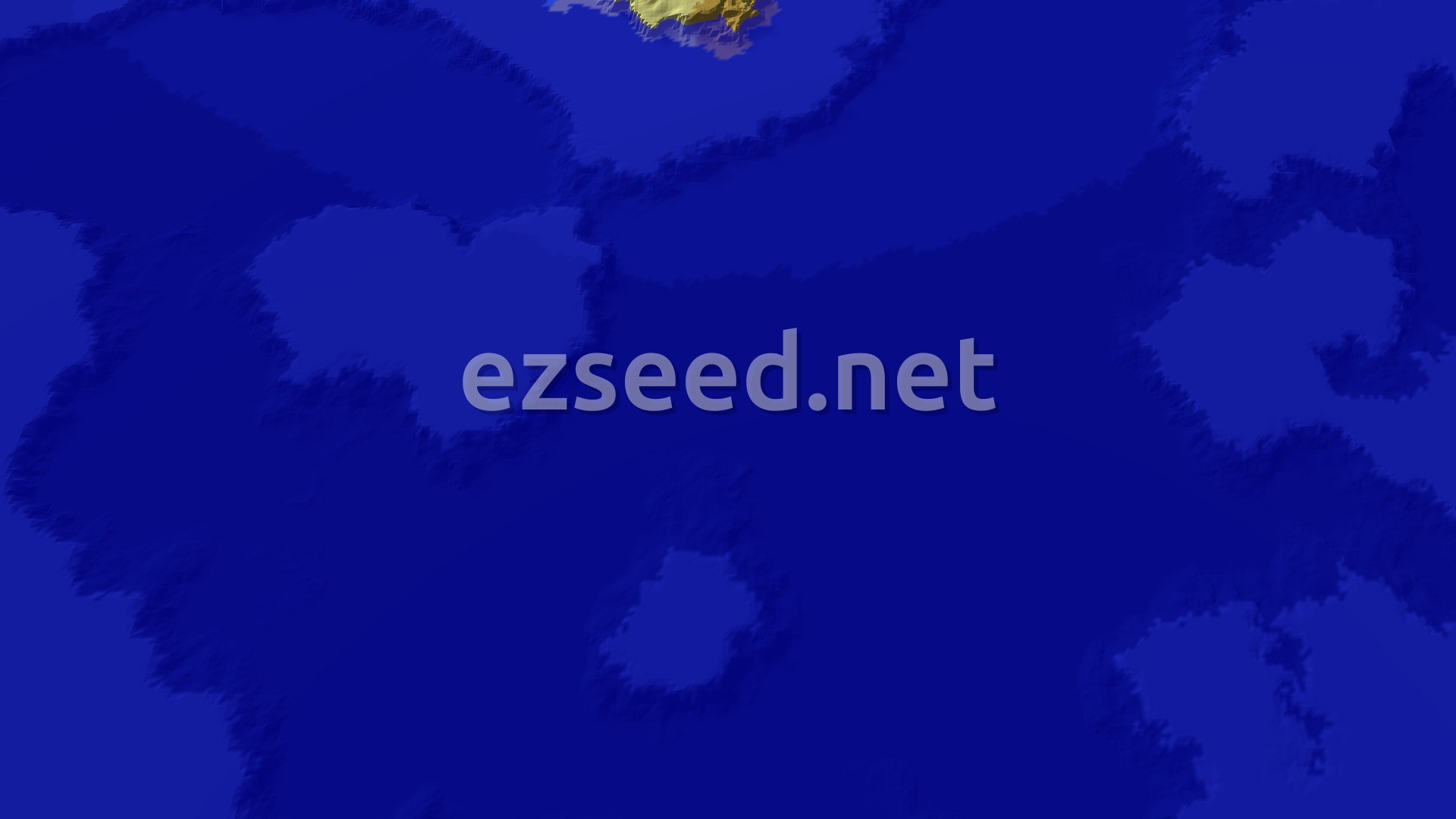 Aerial Minecraft seed map — Savanna Spawn with a Mangrove Swamp Nearby