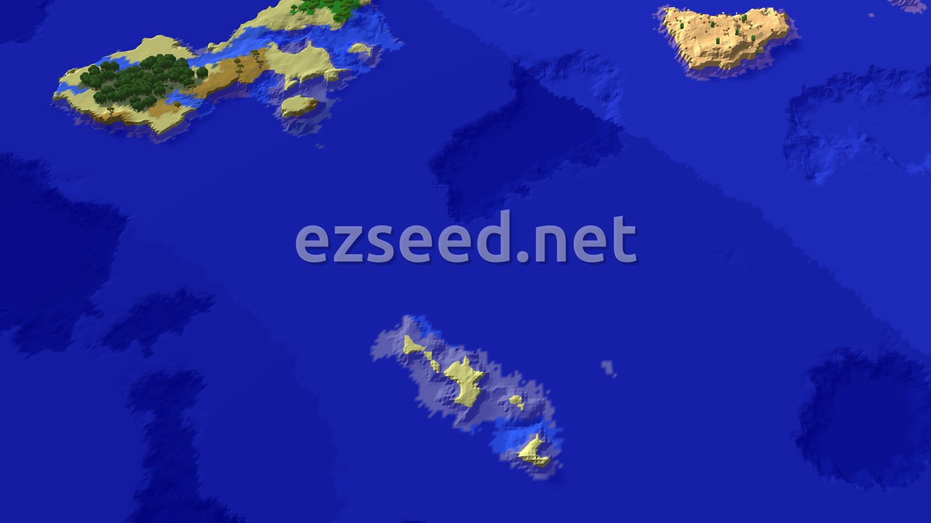 Aerial Minecraft seed map — Flower Forest Spawn with Nearby Trial Chambers