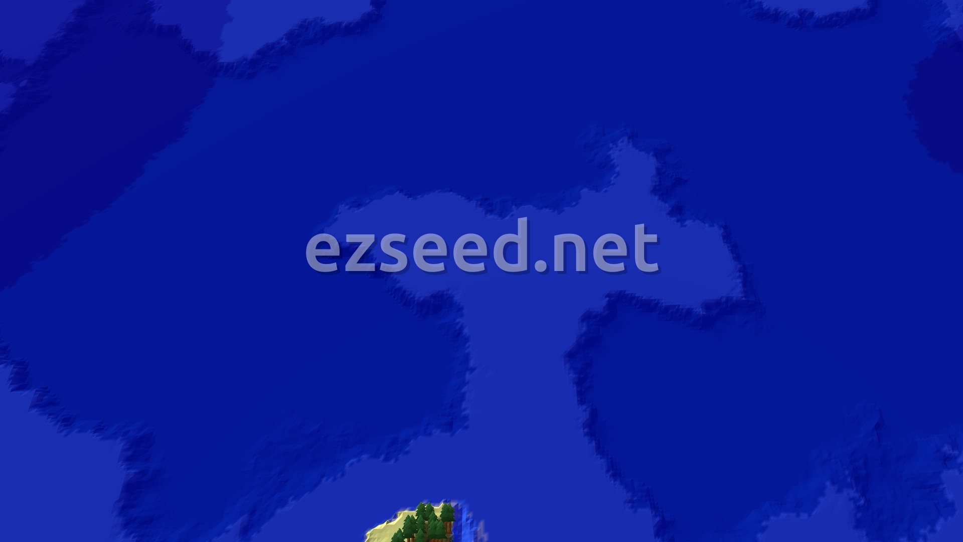 A small, forested island with sandy beaches surrounded by a vast blue ocean.